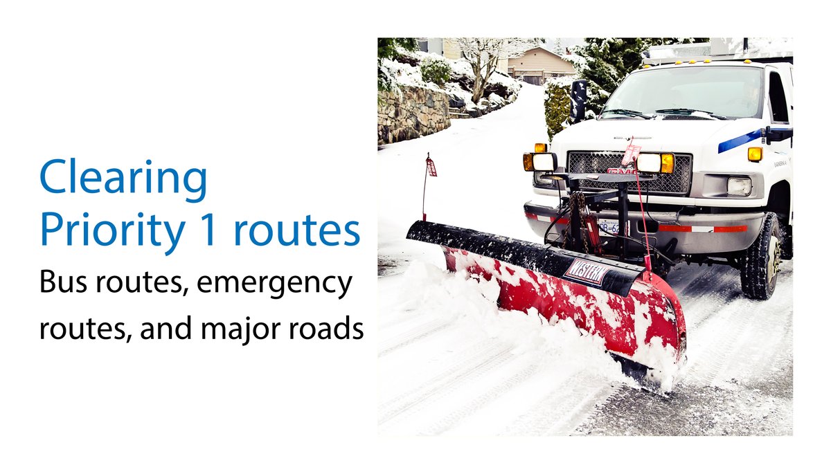 #WestVan crews are currently clearing Priority 1 routes: Bus routes, emergency routes, major roads. If you don't need to be out today, please reduce unnecessary travel. Info: westvancouver.ca/snowfall