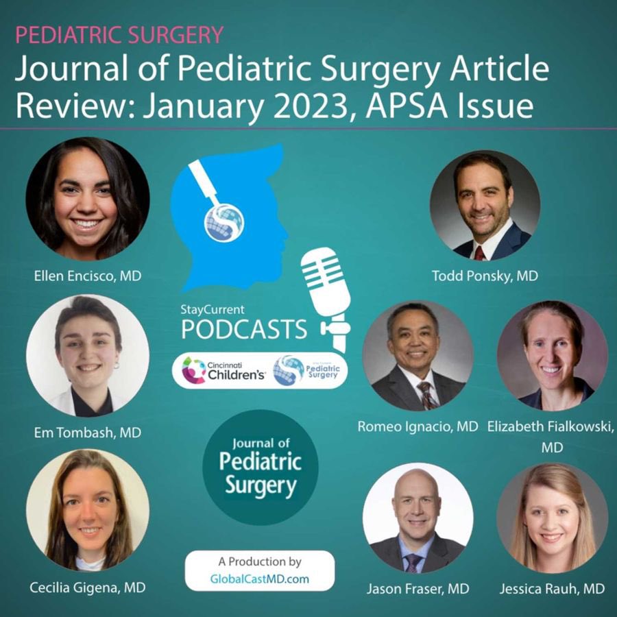 Dr. Elizabeth Fialkowski’s colon bundle article, that was published in the Journal of Pediatric Surgery January 2023 #APSA Issue, was discussed on the @staycurrentmd Pediatric Surgery Podcast alongside editor Dr. Romeo Ignacio. rss.com/podcasts/stay-…