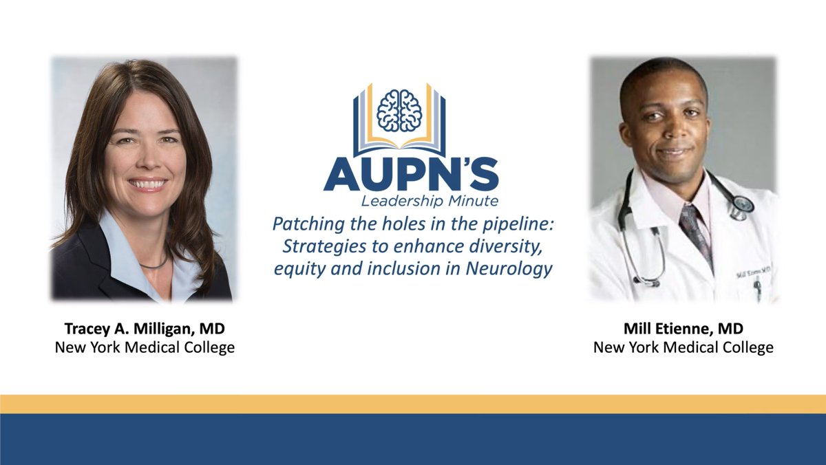 Association of University Professors of Neurology (@aupn_leaders) on Twitter photo Cultivating diversity, equity, & inclusion is important for ensuring your department is a safe, respectful, & productive environment. Learn more about how you can enhance #diversity in this short #podcast episode with <a href="/Tracey1milligan/">Tracey Milligan, MD, MS, FAAN, FANA, FAES</a> and <a href="/MillEtienne1/">Mill Etienne</a>.
vimeo.com/746942158/cda8… Cultivating diversity, equity, & inclusion is important for ensuring your department is a safe, respectful, & productive environment. Learn more about how you can enhance #diversity in this short #podcast episode with <a href="/Tracey1milligan/">Tracey Milligan, MD, MS, FAAN, FANA, FAES</a> and <a href="/MillEtienne1/">Mill Etienne</a>.
vimeo.com/746942158/cda8…