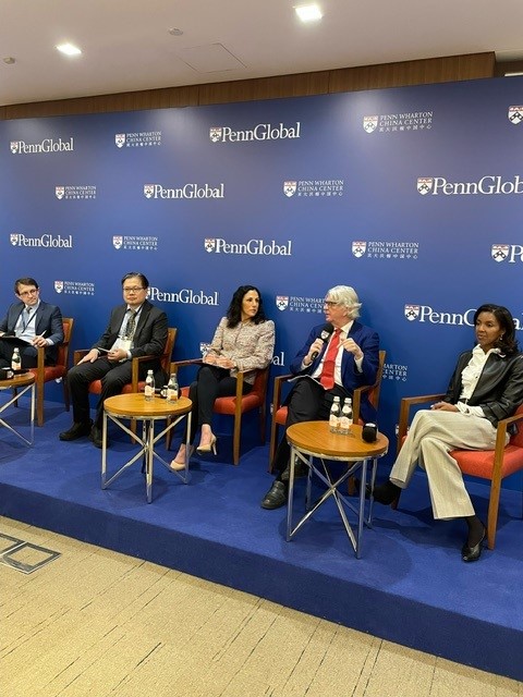 Great conversation w/ US Ambassador to China Nick Burns, Wharton School Dean Erika James, Weitzman School of Design Dean Fritz Steiner, GSE Dean Katharine Strunk, &amp; Boon Thau Loo on the future of US-China academic collaboration at last week's Penn China Engagement Forum
