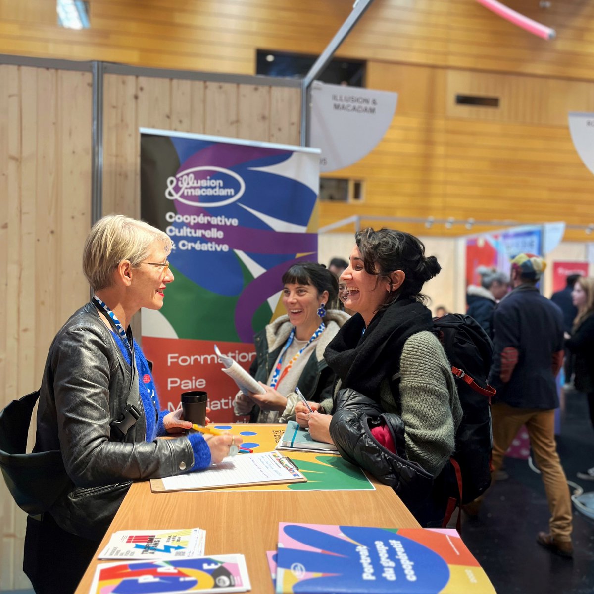 illusionmacadam's tweet photo. 📸 En direct des BIS de Nantes ! Vous êtes nombreux à être passés à notre stand [103] aujourd’hui, on sera encore là demain matin alors n’hésitez pas à venir nous voir pour parler formation professionnelle, paie, spectacle vivant, évènementiel, entrepreneuriat et tutti quanti 👋 https://t.co/DBB2kqIDP5