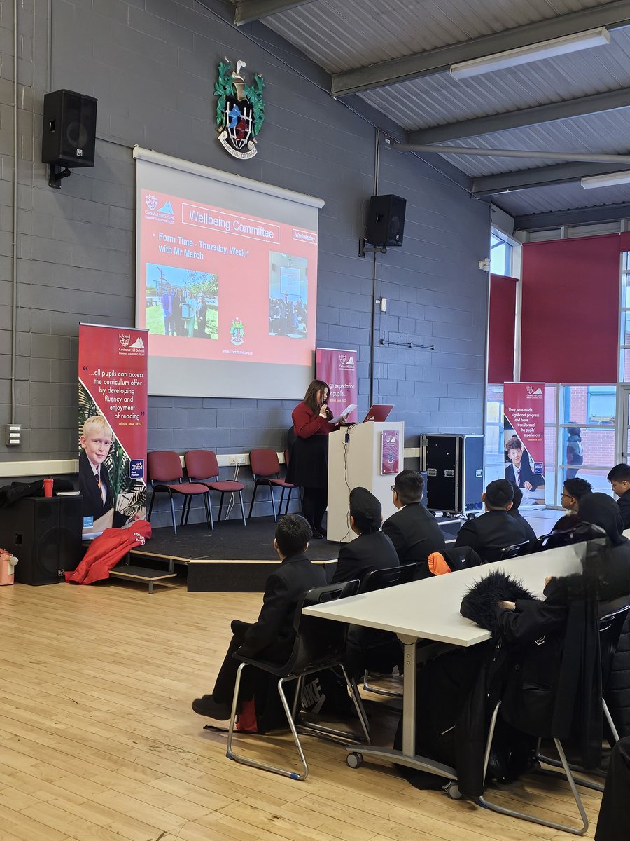 Day 3 <a href="/CockshutHillSch/">Cockshut Hill School</a> and our superstar showed her resilience by overcoming her nerves to talk about our Wellbeing Committee, 'can't wait to present again'! Her words! #NothingButTheBest #ScalingNewHeights #proud