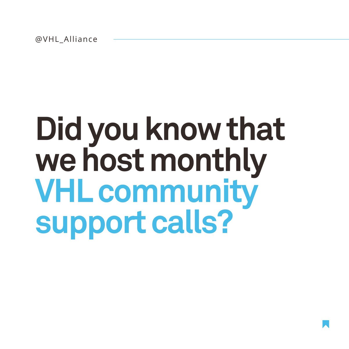 Have you registered for our upcoming VHL community support calls? Feb 5th: VHL Patient / Caregiver Call Feb 21st: Low / No Vision Call Register here ➡️ buff.ly/3R9XgkX