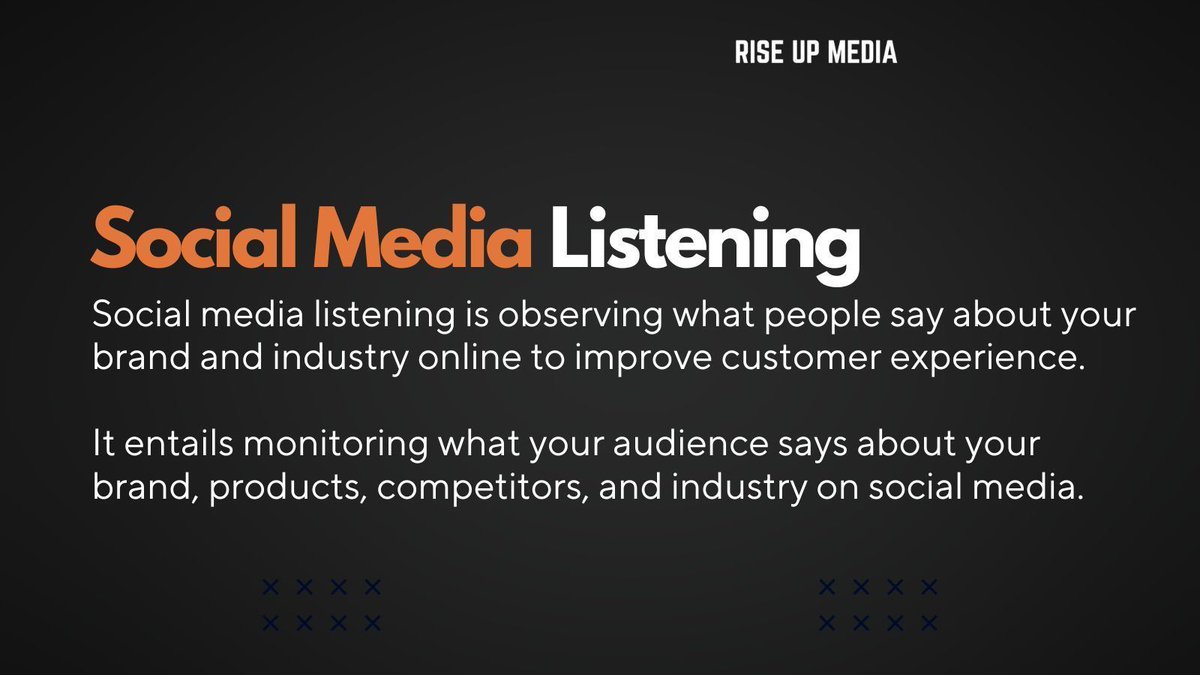Social listening is one of the best ways to gain important insight into your brand. 

It helps you manage customer issues, improve your social media presence, and keep abreast of competitor strategies. #socialmedialistening