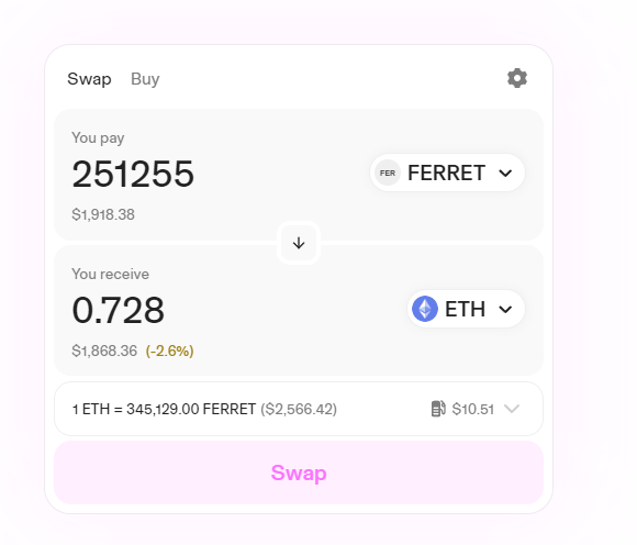 KermaghanShane's tweet image. got $Ferret airdrop