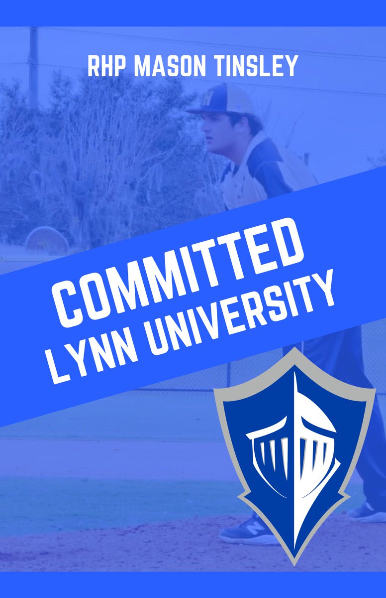 4th Hawk off the board! Congrats to @tinsley72 on his commitment to @lynnknightsbsbl ! Lynn is getting an experienced starter who floods the zone and a leader in the locker room! #JucoRoute #Region8 #Bandit