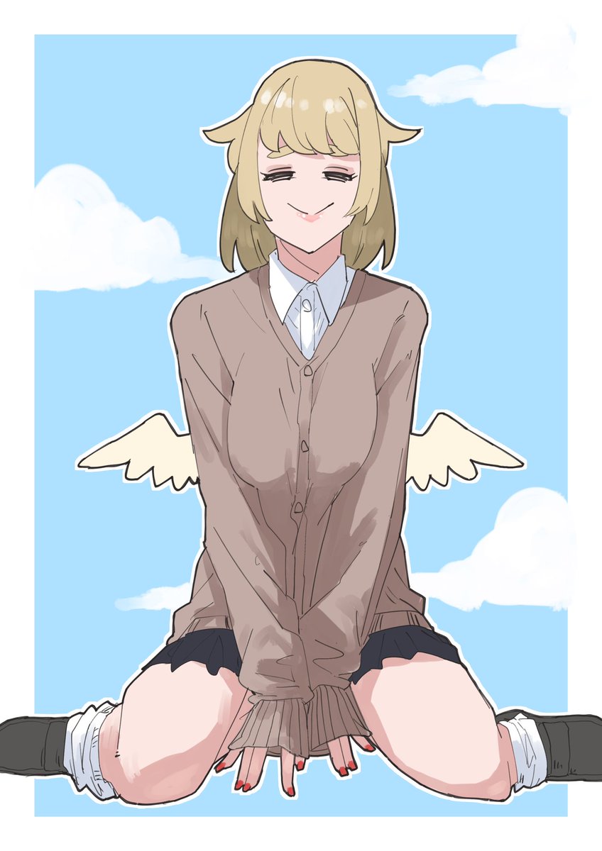 かわいいこ描けた 