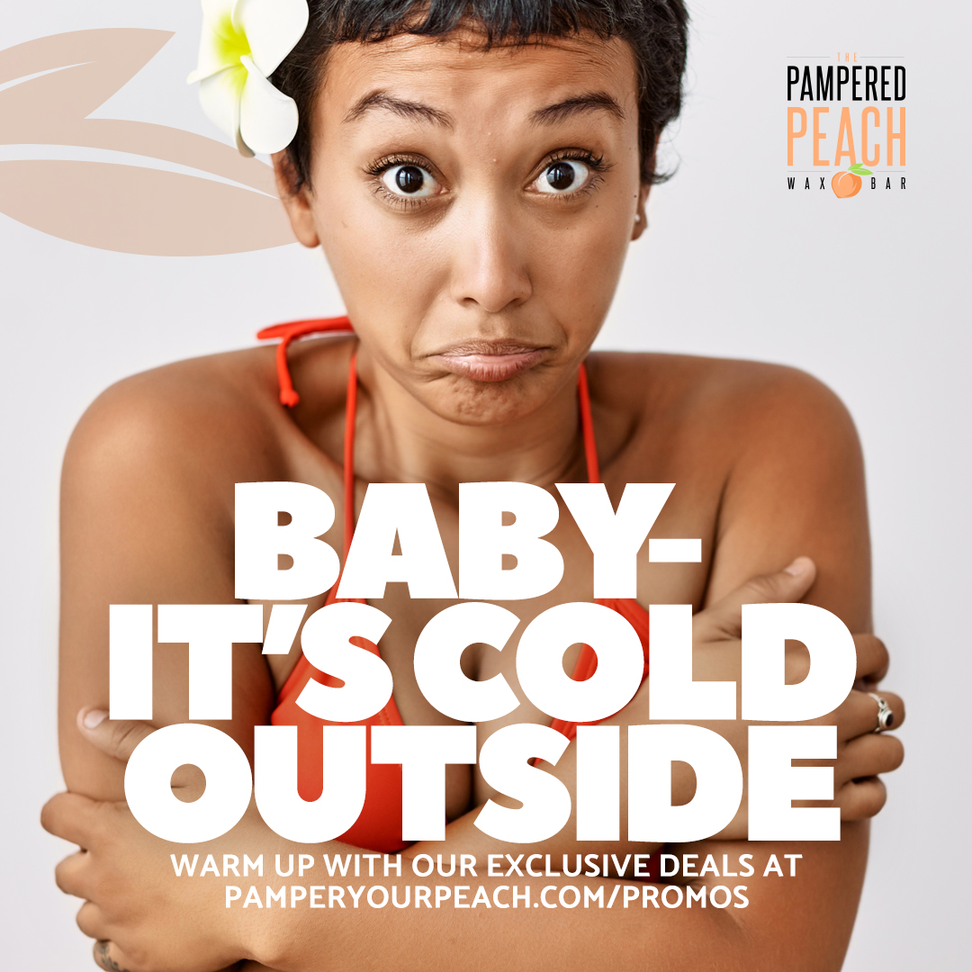ppwb_LI's tweet photo. 🍑❄️ Baby, it's cold outside, but we've got the warmth covered at The Pampered Peach Wax Bar! 🧤✨ Say goodbye to winter fuzz and hello to smooth, silky vibes that'll keep you cozy all season long. ❄️🍑 #WinterWaxing #SmoothAsPeaches #CozyAndConfident 🚀🍑 https://t.co/9qzGeiOt9G