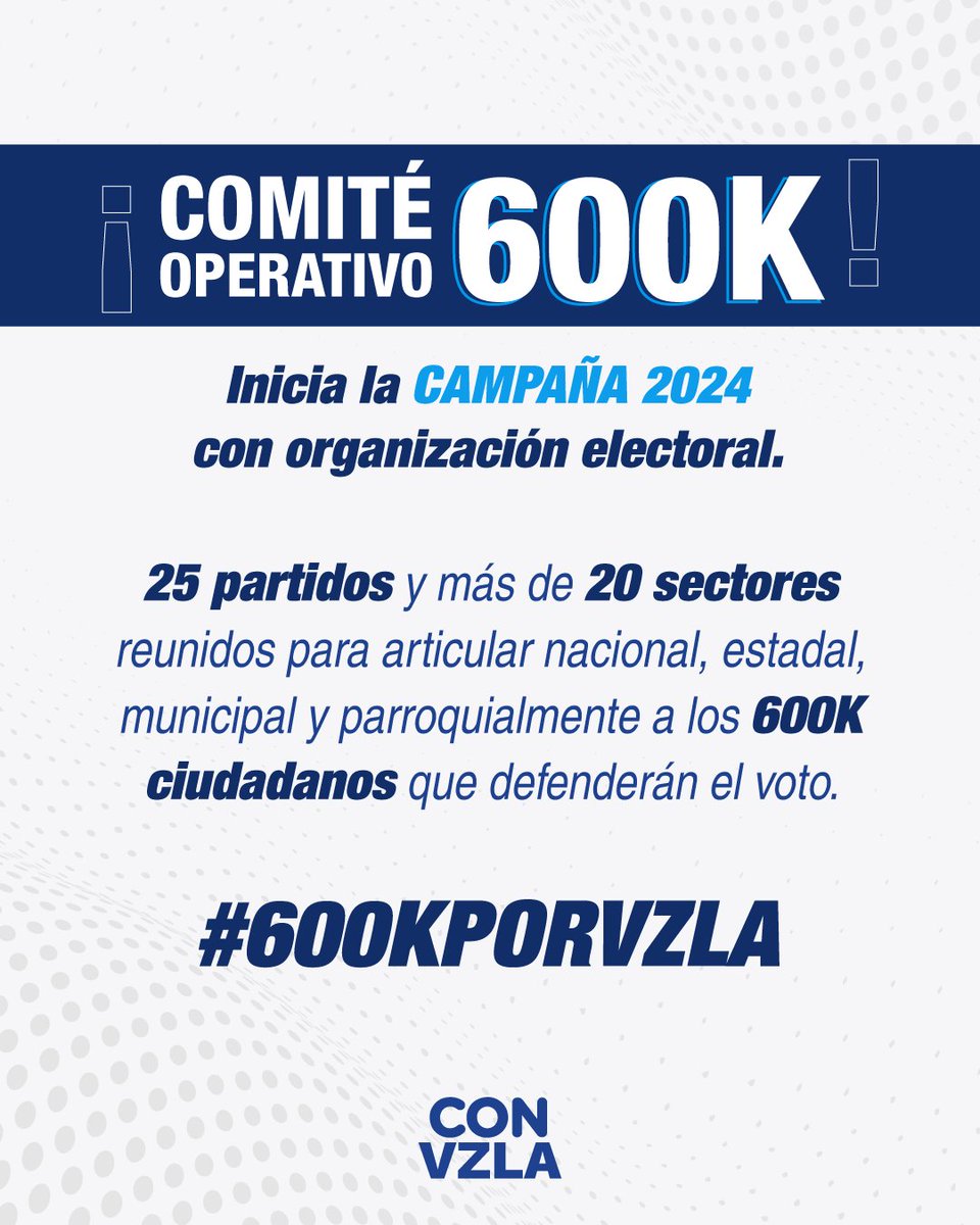 VenteVenezuela's tweet photo. 🗳 🇻🇪 ¡Nos organizamos electoralmente para arrasar!

Vamos a articular #600KPorVzla para defender el voto #HastaElFinal.

#ConVzla https://t.co/fkppKciKkY