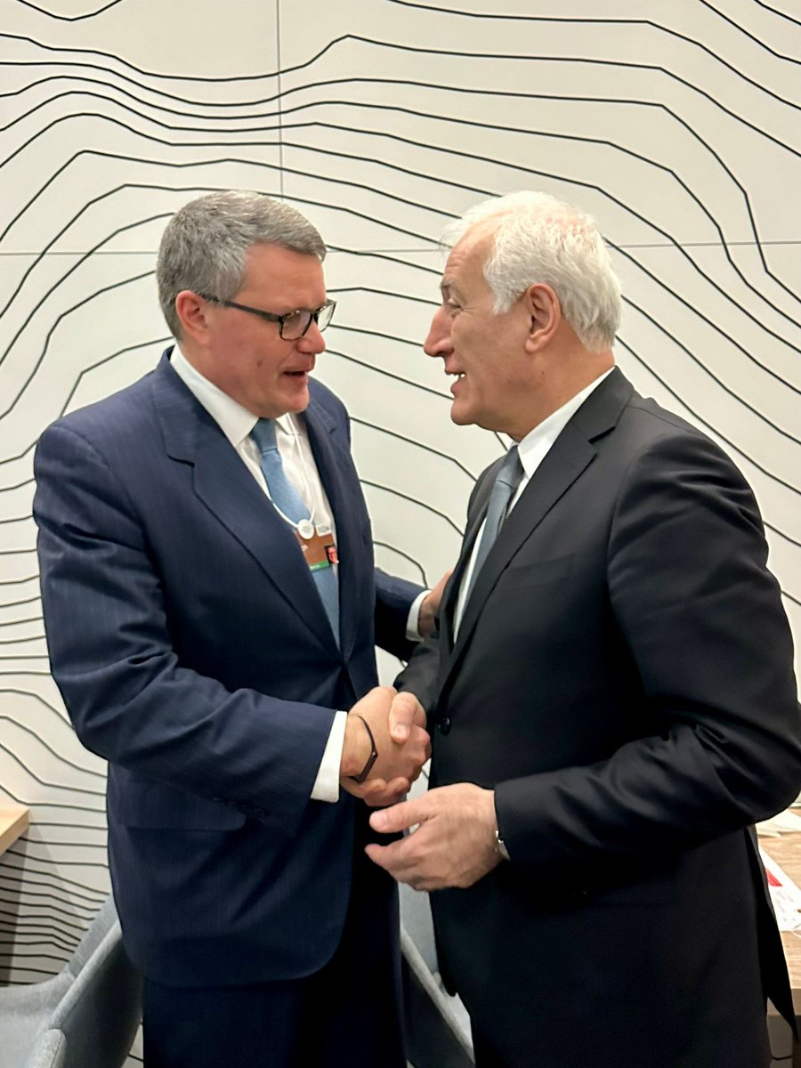 guydiedrich's tweet photo. Pleasure meeting @President_Arm Vahagn Khachaturyan in #Davos at #WEF2024. We look forward to strengthening collaboration between @Cisco and #Armenia 🇦🇲 and exploring the role technology can play in powering digital inclusion and economic resilience. https://t.co/POs6hWrSVC