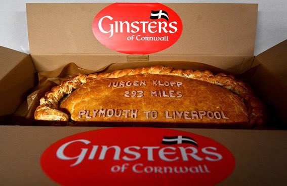 ON THIS DAY 2017: Plymouth Argyle made Jurgen Klopp a giant pasty #PAFC #LFC