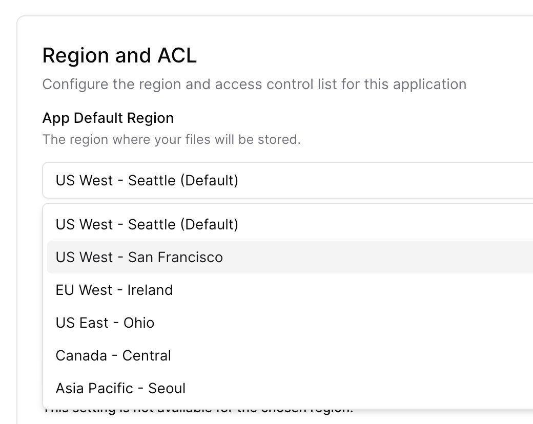 theo's tweet photo. UploadThing now supports regions and private files!!! This was a massive lift, we rebuilt all our infra to enable this (and much more fun stuff in the future) https://t.co/av29SnDLY0