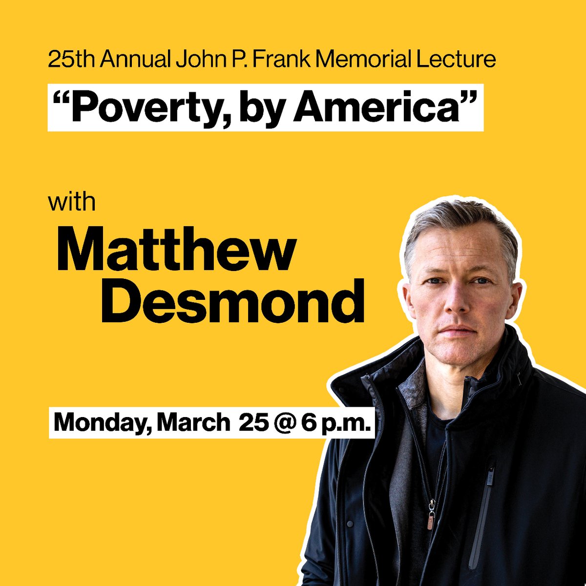 ASU School of Social Transformation (@asusst) on Twitter photo Join SST <a href="/ASUTheCollege/">The College of Liberal Arts and Sciences</a> @asupublicservice @asu_cwd and <a href="/CityofPhoenixAZ/">City of Phoenix, AZ</a> for the annual John P. Frank Memorial Lecture on March 25th!
Learn more about this year's speaker, Matthew Desmond! 👇
sst.asu.edu/frank-lecture Join SST <a href="/ASUTheCollege/">The College of Liberal Arts and Sciences</a> @asupublicservice @asu_cwd and <a href="/CityofPhoenixAZ/">City of Phoenix, AZ</a> for the annual John P. Frank Memorial Lecture on March 25th!
Learn more about this year's speaker, Matthew Desmond! 👇
sst.asu.edu/frank-lecture