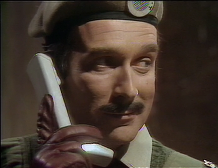 DWUDatabase's tweet photo. Nicholas Courtney is perfectly able to show the sense of triumph as he gets in touch with the UN and finds he is now able to reassert control of the situation. #DoctorWho #ClawsofAxos https://t.co/lM13iFDmde