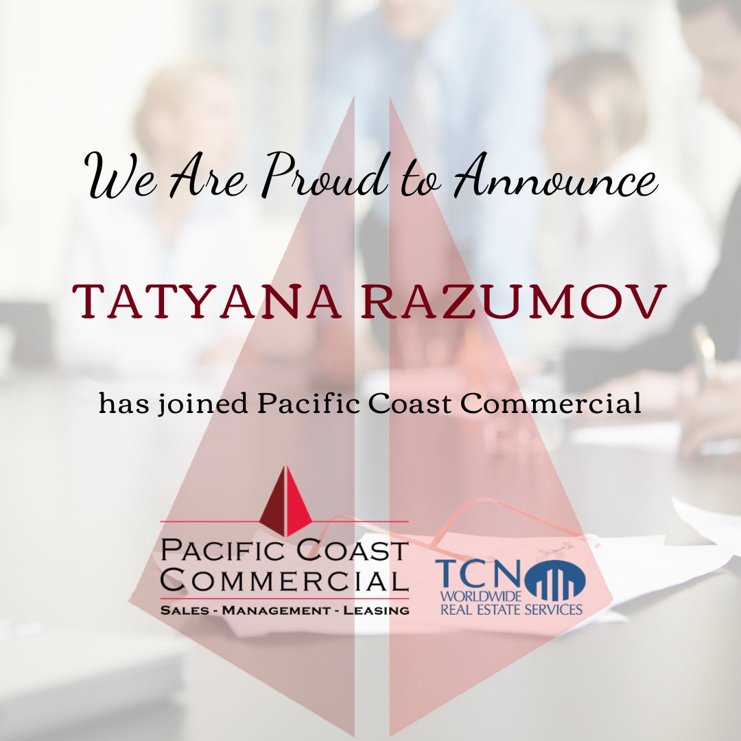 PCC is proud to welcome Tatyana Razumov to our growing team! We're excited to have you join us and can't wait to see what you'll accomplish. bit.ly/47Fj6kV

#welcometotheteam #accounting #commercialbroker #commercialrealestate #propertymanagement #teamplayer