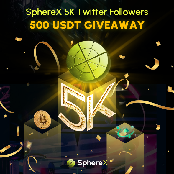 🎉 #SphereX Twitter Milestone: 5K Followers!

🤗 500 USDT #Giveaway for your credible support.

1️⃣ Follow <a href="/SphereX_XYZ/">SphereX - Ultimate Cross-Chain DEX</a>, <a href="/BitMartExchange/">BitMart</a>, RT &amp; Comment your expectations to SphereX
2️⃣ Join Telegram: t.me/SphereXExchange
3️⃣ Complete: gleam.io/CiZOr/spherex-…

DDL: 01/23 23:59 UTC