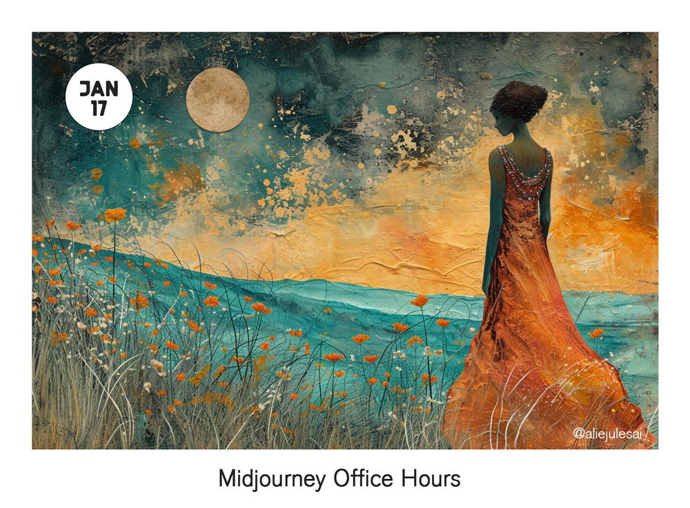 Midjourney Office Hours - Jan 17, 2024

A quick recap.

v6
- zoom, pan, vary region (features we have in v5) coming as early as next week
- style consistency will come before character consistency, able to replicate styles (Yes! exciting)
- will move from beta to alpha
- more