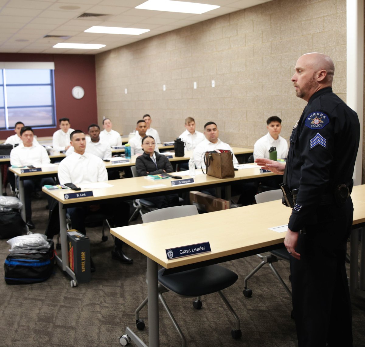 Yesterday, we welcomed 28 new police recruits to our agency. Class 2024-1B started their 26-week journey at our training academy, hoping to become sworn police officers. We are proud they chose to serve our Aurora community and look forward to highlighting their progress.

We