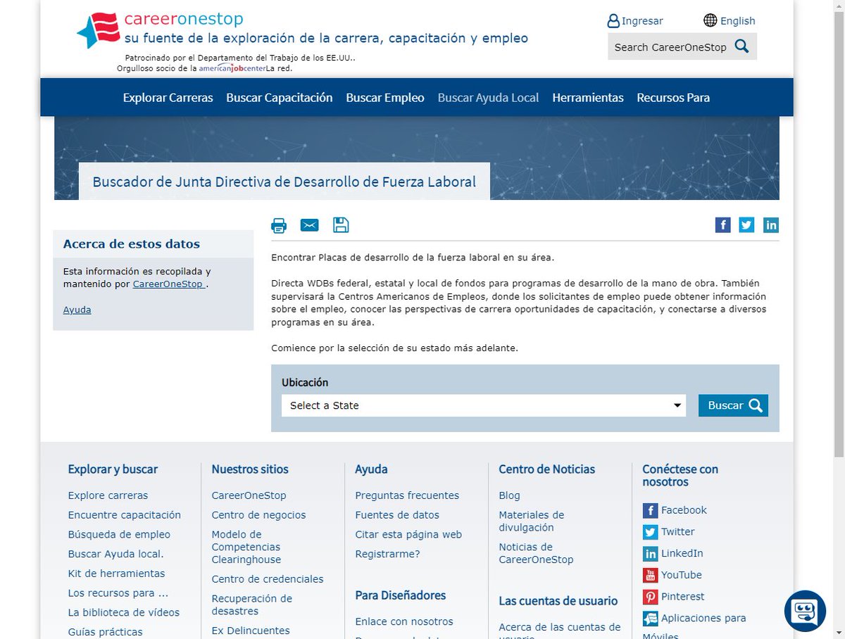 Career1Stop's tweet image. How can you locate a Workforce Development Board? Try our FREE finder tool translated in Spanish to find one in your state today. Visit: bit.ly/4ao8pWv. #JuntaDeDesarrolloDeLaFuerzaLaboral #WorkforceDevelopmentBoard #DesarrolloDeLaFuerzaLaboral #WorkforceDevelopment