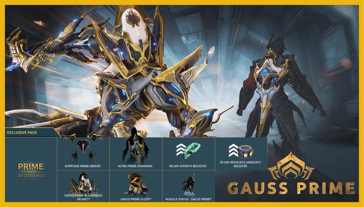Edrick_o7 (@joejamz99) on Twitter photo Hey Tenno! It's that time again!!! I have a Gauss Prime Access Complete to Giveaway to one (1) lucky winner! Courtesy of <a href="/DigitalExtremes/">Digital Extremes</a>! #Warframe
To Enter:
➡️Follow
🔁Retweet
💬Comment on who is your most (recent) favorite NPC?
Winner will be selected on 1/29! Good luck! Hey Tenno! It's that time again!!! I have a Gauss Prime Access Complete to Giveaway to one (1) lucky winner! Courtesy of <a href="/DigitalExtremes/">Digital Extremes</a>! #Warframe
To Enter:
➡️Follow
🔁Retweet
💬Comment on who is your most (recent) favorite NPC?
Winner will be selected on 1/29! Good luck!