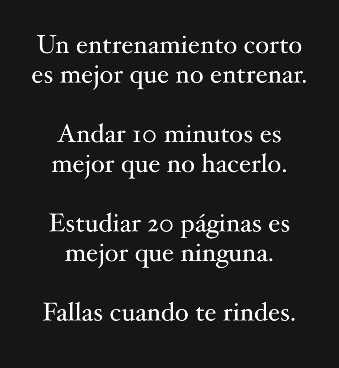 mucha razón en esta frase tan cortita 💪🏻