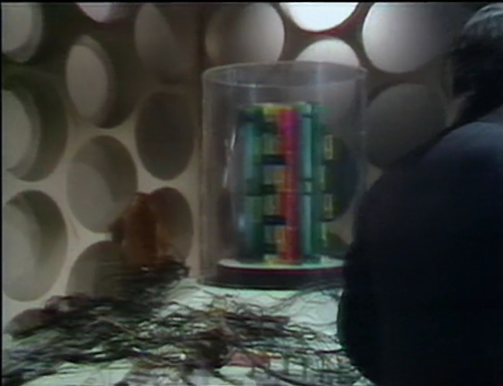 DWUDatabase's tweet photo. It feels like an age since we were last in the TARDIS, it is nice to see it again #DoctorWho #ClawsofAxos https://t.co/uZHRCxmDSn