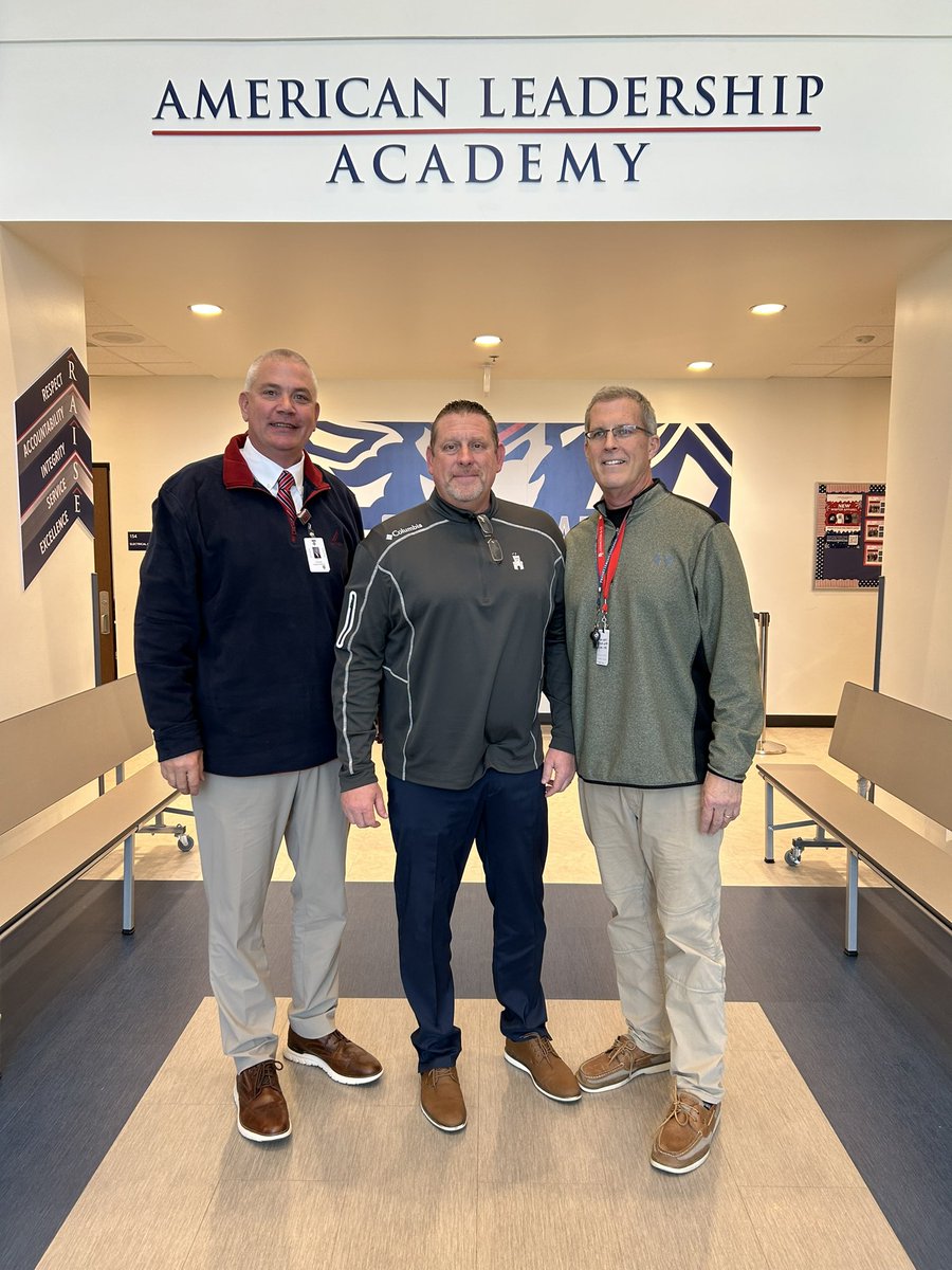 It was great having my good friend Coach Danny Lewis, Assistant Head Coach at The Citadel, visiting the American Leadership Academy @coachdannylewis @TheCitadelFB @ALALexFootball @CitadelFootball