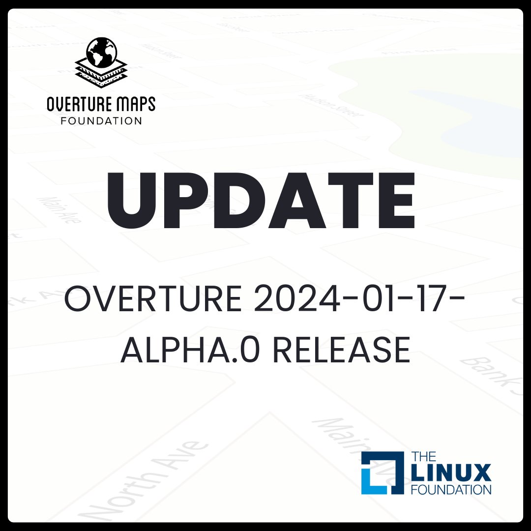 Overture Maps Foundation tweet media