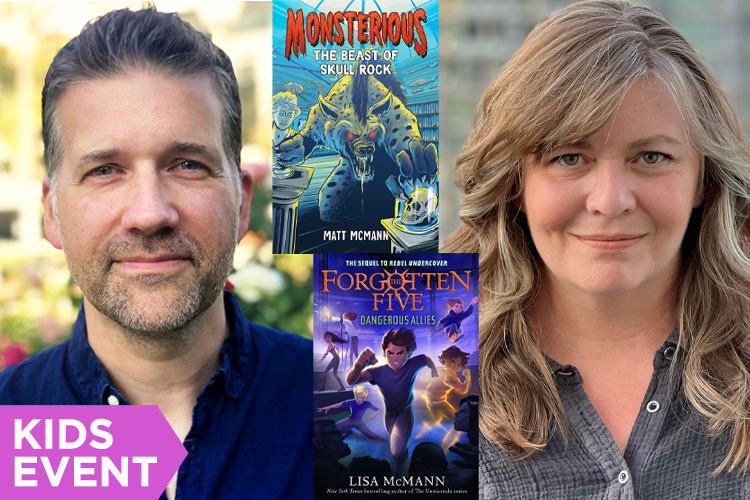 Thurs. Feb. 15th at 7:00pm. Join us at @Copperfields Books in #Petaluma for a special book party with authors @lisa_mcmann & @matt_mcmann celebrating their two new middle-grades books: Dangerous Allies & The Beast of Skull Rock. Register for free: bit.ly/3NZBBtq