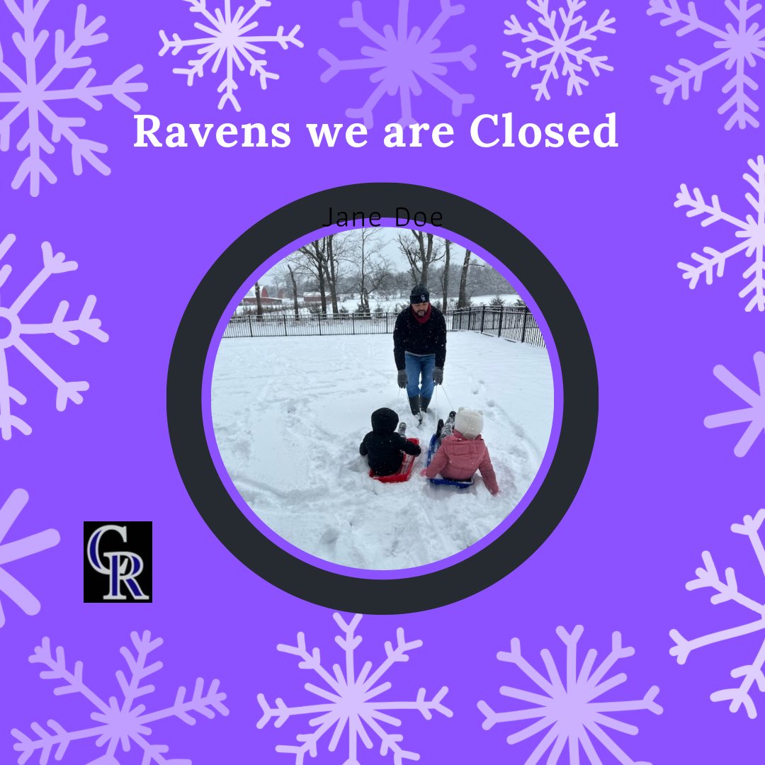 Let’s Go Raven🐦‍⬛💜 “The more that you read, the more things you will know. The more that you learn, the more places you’ll go.” —Dr. Seuss…we are closed January 18 and 19 @FACaneRidge @CRHSschoolcoun1 @cane_ridge @Crcarter422 @RhythmicRavens