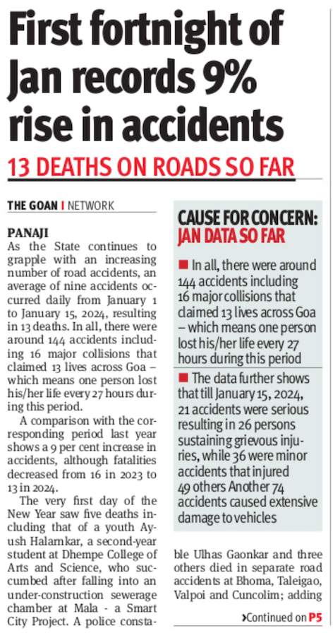 #Goa #FatalAccidents #RoadSafety epaper.thegoan.net/3816832/THE-GO…