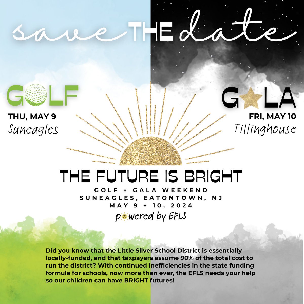 EducationEfls's tweet photo. 🗓️SAVE THE DATES!!! 🗓️
Mark your calendar because THE FUTURE IS BRIGHT!🌞

The best way to predict the future, is to help create it- The Future is Bright!

#EFLS #LittleSilverNJ #SaveTheDate #thefutureisbright #EFLSFundingourfuture #May9 #May10 https://t.co/3WOkc8tPjm