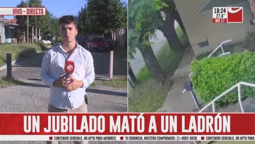 Me acaban de robar. Afortunadamente tenía un arma para defenderme en mi casa y gracias al Presidente Milei no tuve miedo de usarla. Se que con este gobierno no voy a ser juzgado por legítima defensa. Ratifico mi voto.