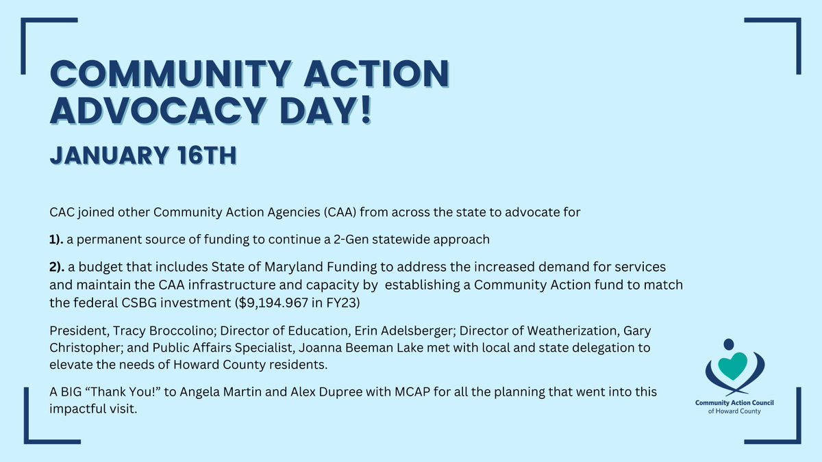 CAC of Howard Co tweet media