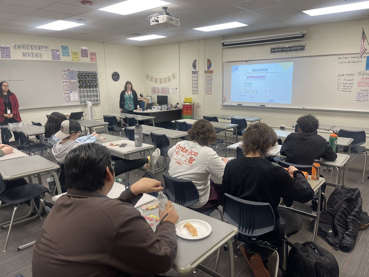 After school math extended learning grant is underway! Classroom teachers, our instructional coach, and our Dean of Students all taught small math groups an Algebra review. Can’t wait to see their progress! <a href="/abowne22/">andrea eby (bowne)</a> <a href="/JasonHermanON/">Jason Herman</a>