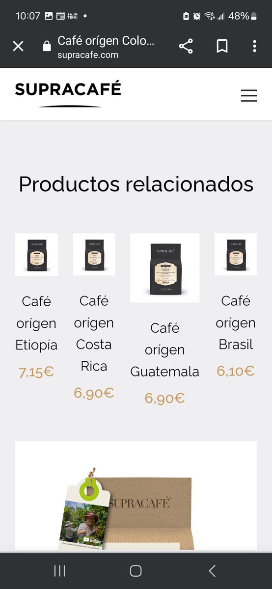 Uf claro que belleza, por eso el café colombiano, lo encuentra en @supracafeesp a menoss de 7 euros 250gr 🙄. Fantástico, me imagino cuanto le pagan al cafetero, para tener esos precios.