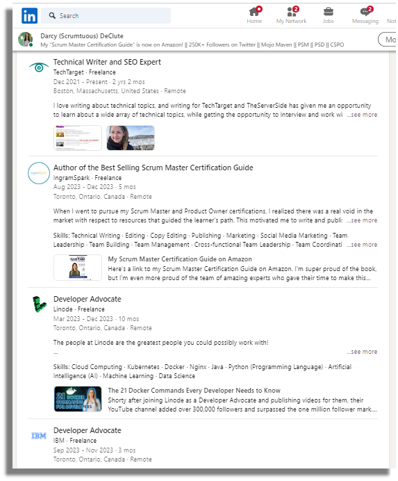 Darcy DeClute | Scrum | Python | GitHub | Java | X tweet media