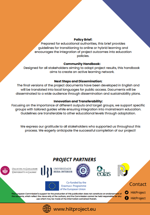 HiitProject's tweet image. Just dropped our latest newsletter! 🚀 Explore the latest developments in our project, aimed at empowering educators and breaking new ground in education. 🎓✨ Check it out now! #Newsletter #EducationInnovation #instructionaltechnology #STEM #education