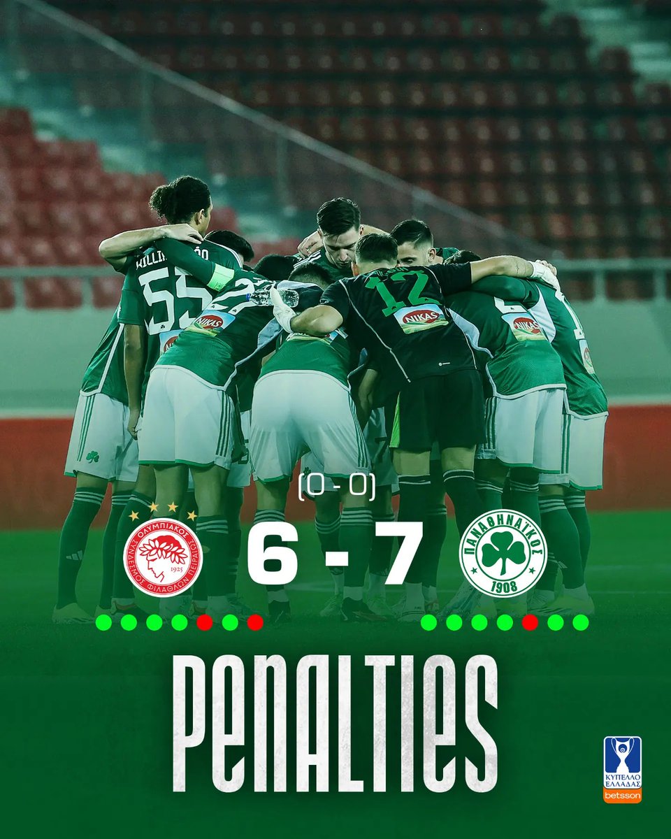 We did it! ☘️#Panathinaikos #PAOFC #OLYPAO #GreekCup