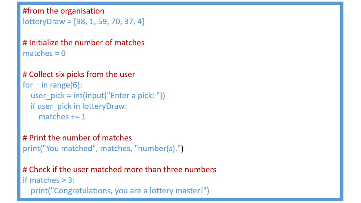 trendswave_'s tweet image. #Day_8_of_150_days_challange
PYTHON I/O
Simple and interactive way for users to participate in a lottery and receive feedback on their results.
Hopefully we will talk about #HASHING soon
#150_days_of_code #programmingisfun #daysofcode #ALX_SE #buildinpublic #Python