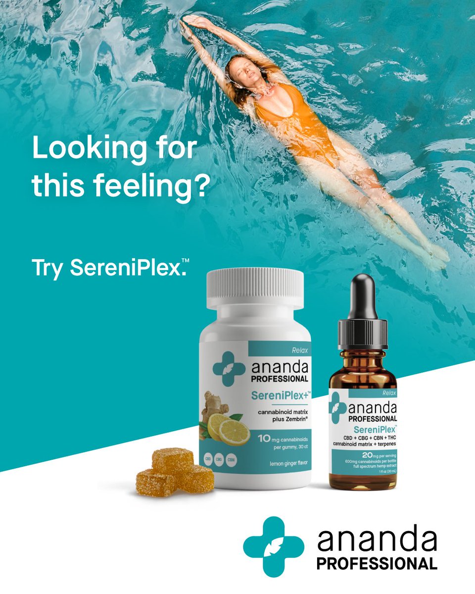 AnandaProfess's tweet photo. Stress affects everyone - SereniPlex is here to help. 

SereniPlex products deliver a comprehensive stress and mood support formulation designed for on-demand and preventative stress relief.

Shop SereniPlex Gummies and Tincture: https://t.co/0D2i561FAk https://t.co/IaVEdjuvL1