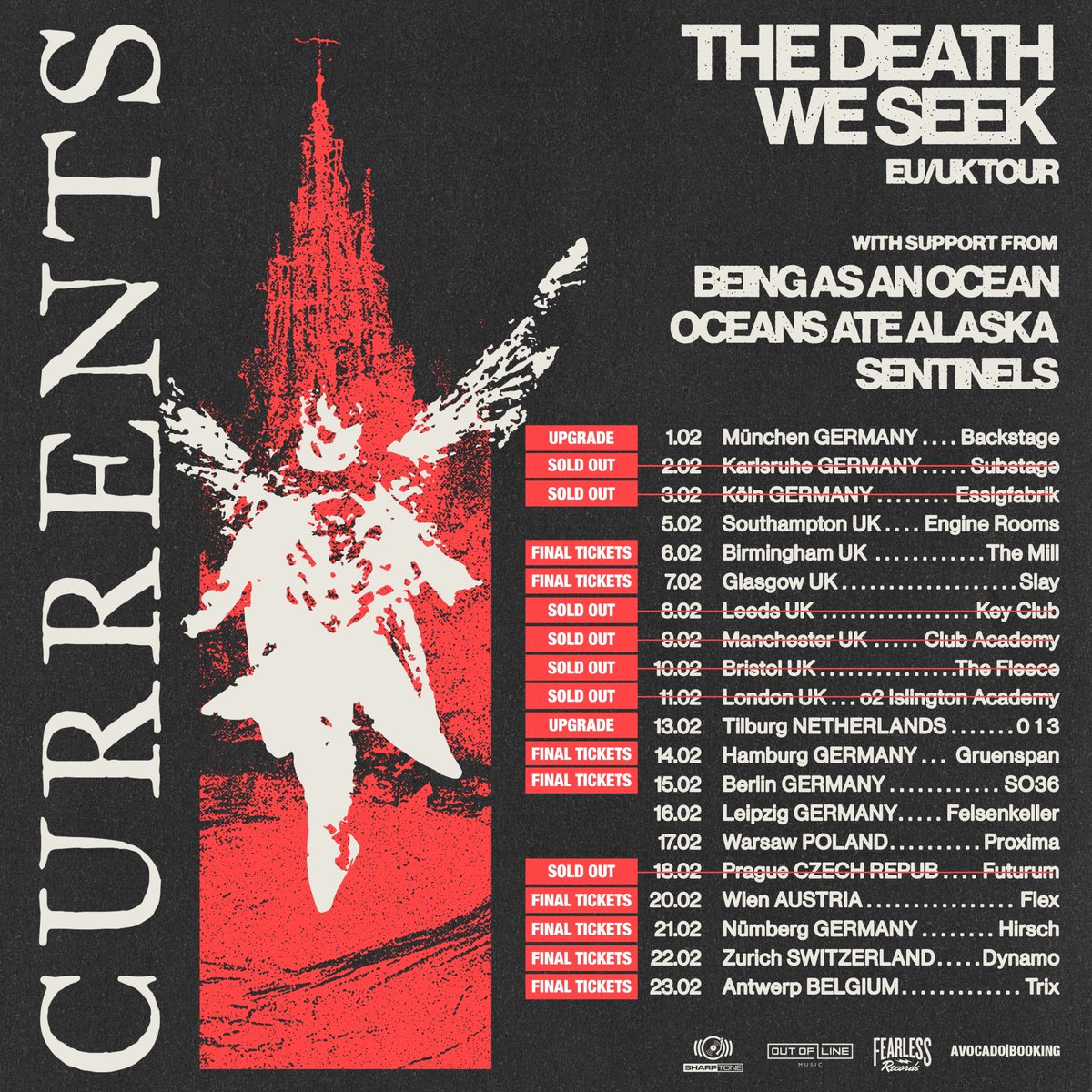 More SOLD OUT shows on ‘The Death We Seek’ Tour 

This is going to be one to remember 🖤🥀 
we can’t wait to see you all