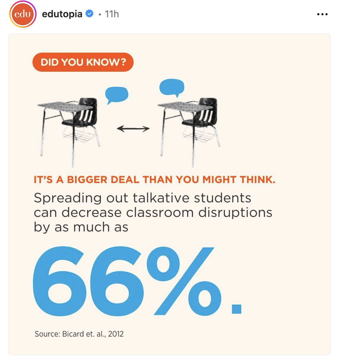 I feel a bit conflicted about this post from @edutopia - What are the implicit messages we are sending when we arrange students to minimize talking? What story will those learners tell 10 years from now about the value of their voice and collaboration in the learning process?