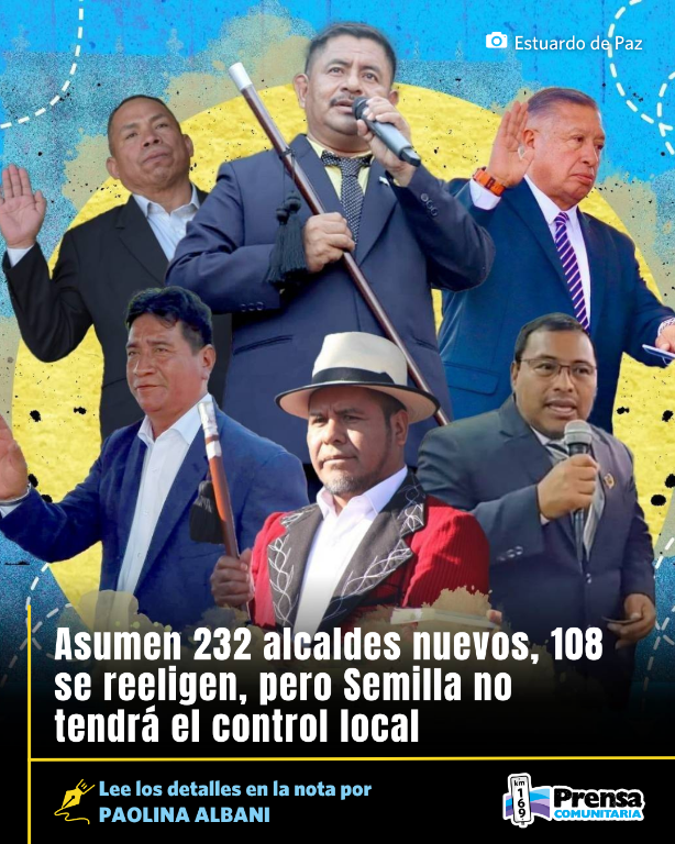 PrensaComunitar's tweet photo. #CambioDeAutoridades 👁️Semilla ganó el Ejecutivo y ahora preside el Congreso, pero en lo local, le ganó Vamos con 132 alcaldías, frente a la única que consiguió Bernardo Arévalo en Palestina de los Altos. 

Conoce más detalles en la nota de @ap_albani 📌

https://t.co/8y8TXgpzpG https://t.co/fTnaMFHhKF