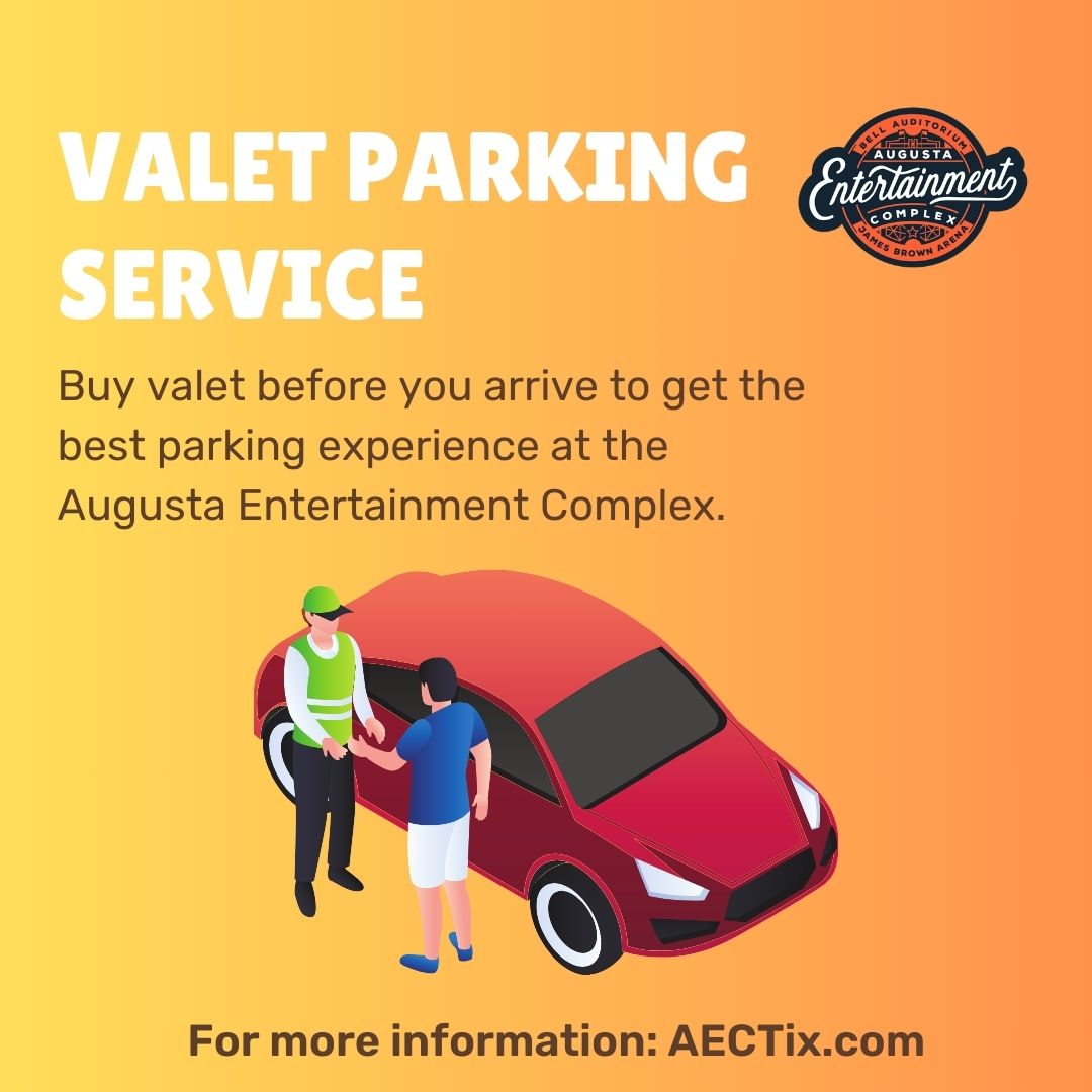 The Augusta Entertainment Complex is always working to elevate your event experience, and we're excited to announce we now offer valet parking at select events! Purchase Valet Parking 👉bit.ly/3tYrVse