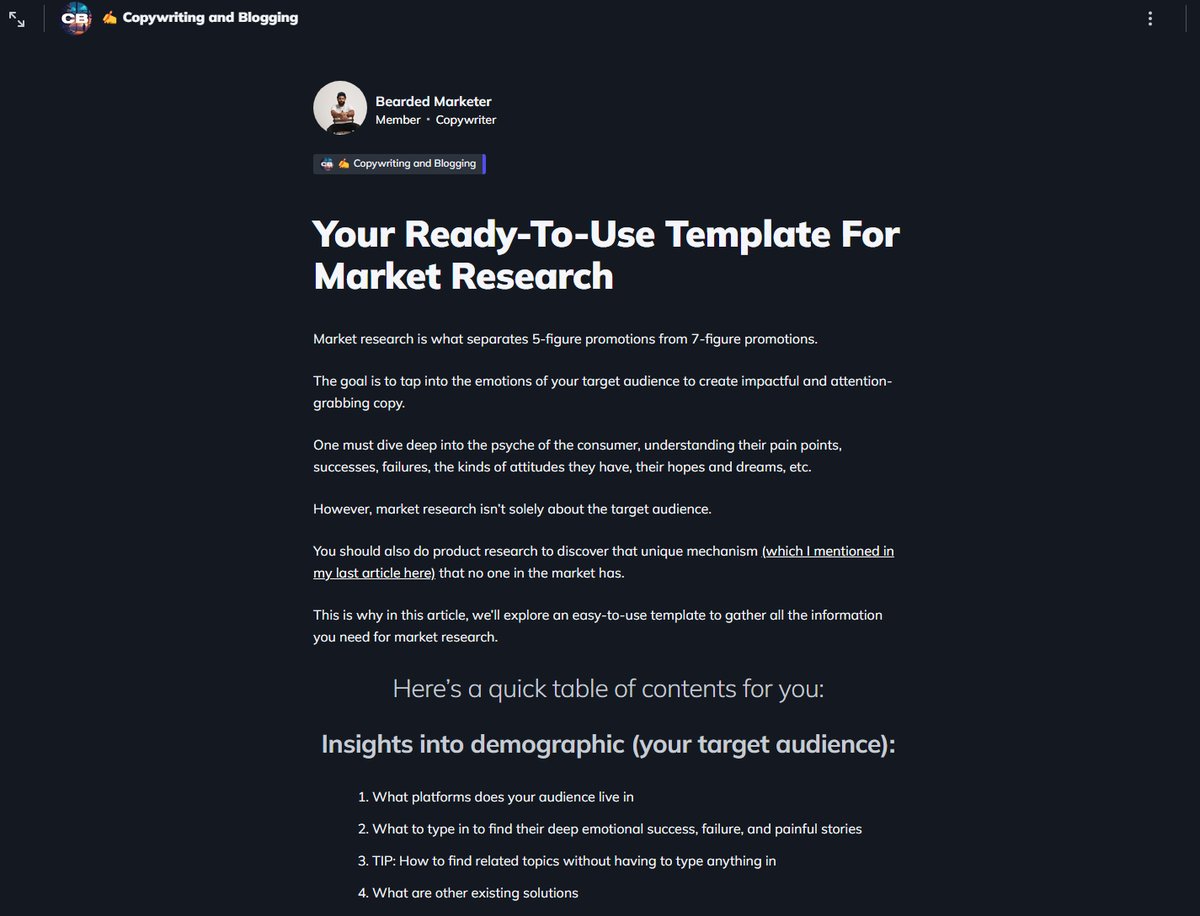 forutopians's tweet photo. Your Ready-To-Use Template For Market Research

@Beard_Marketer just dropped this ABSOLUTE MOTHERLOAD of an Article for Utopians. https://t.co/I9JavOV8Qo