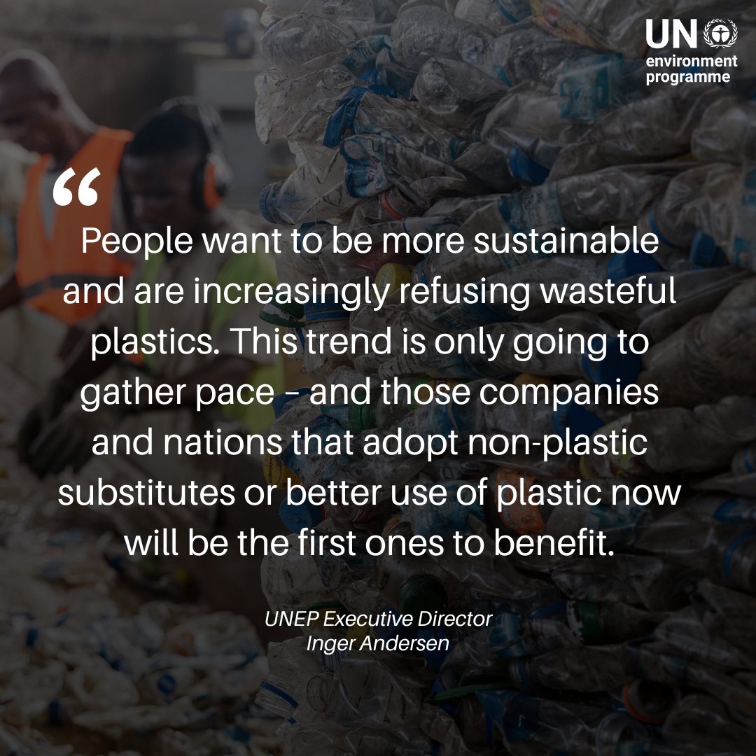 “Ending plastic pollution is a no-regrets pathway.” In this #WEF24 op-ed, UNEP Executive Director @andersen_inger urges companies to innovate and rethink plastics and outlines steps towards to #BeatPlasticPollution. Read on: weforum.org/agenda/2024/01…
