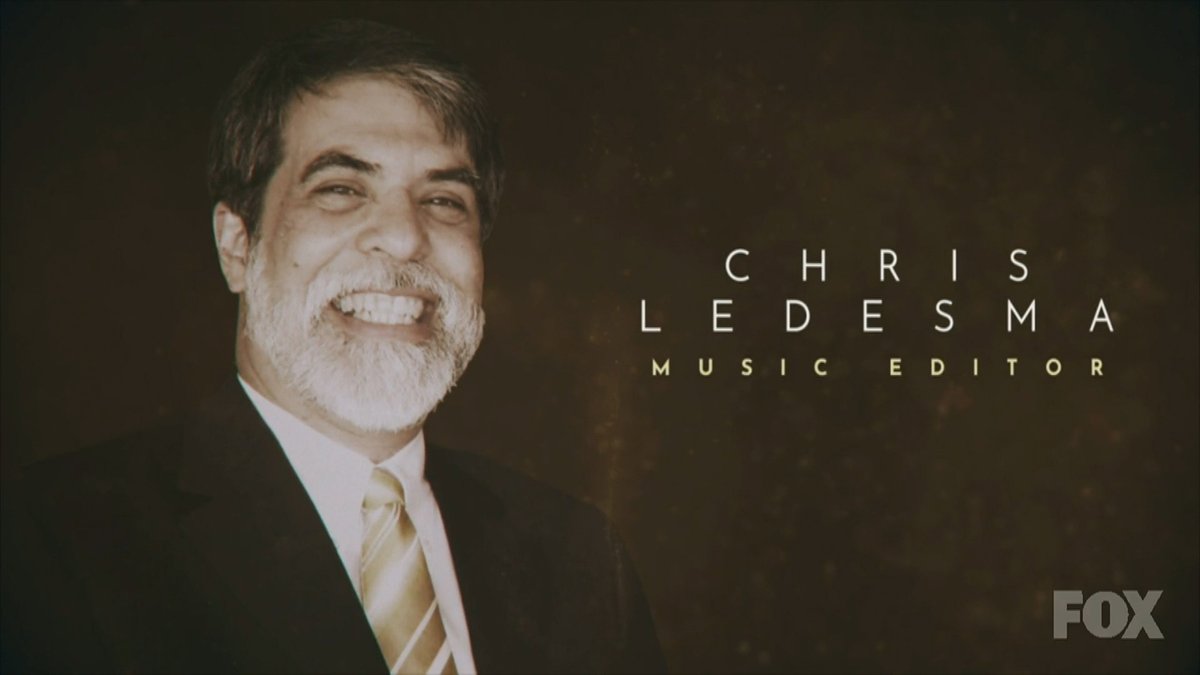 TheSimpsons's tweet photo. The #75thEmmys honored the memory of Chris Ledesma, music editor for #TheSimpsons. Thank you for bringing the sounds of Springfield to life. https://t.co/b66coBAEcR