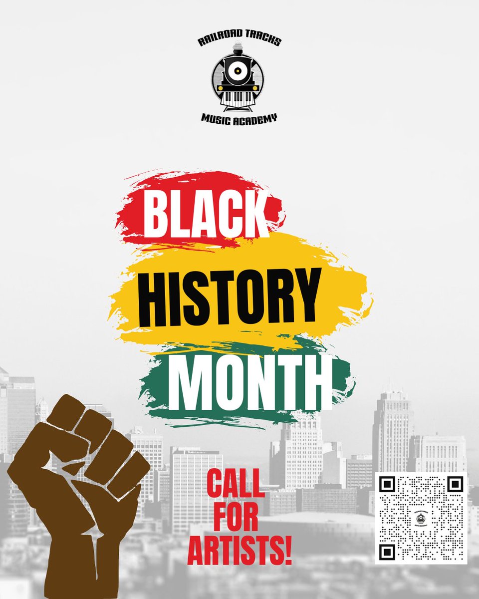 🎉 All Aboard for Excellence! 🚂 Railroad Tracks Music Academy is excited to invite submissions for our First Annual Black History Month Extravaganza. We're on the lookout for talent .
#RailroadTracksBHM #ExpressYourTalent #BlackHistoryCelebration