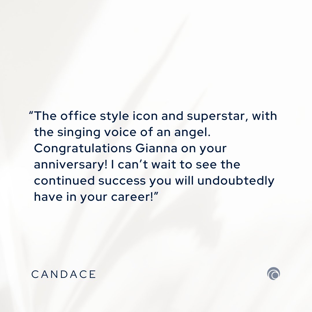 Congratulations, Gianna, on celebrating your first workiversary at Serendipit! 🍾🥳

Thank you for being a tremendous asset and presence; we can't wait to see how much more you grow.